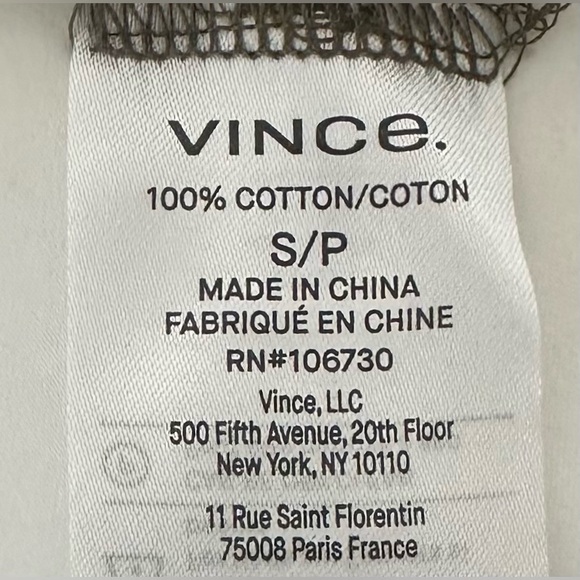 Vince Short Sleeve Square-Neck Grey Dress - Small - Picture 5 of 5